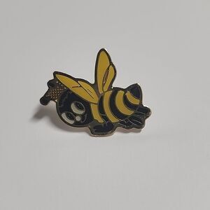 Bumble Bee Yellow Jacket Pinback Pin